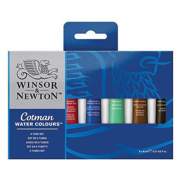 Winsor & Newton Cotman Water Color Paint 6 Pack
